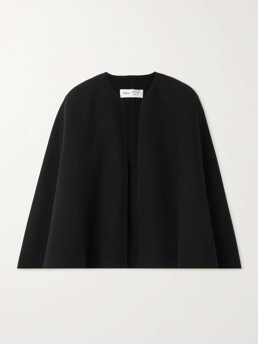 Chloé + Atelier Jolie Wool And Cashmere-blend Cape