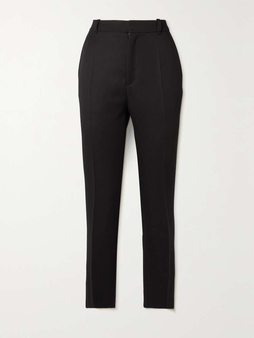 Chloé + Atelier Jolie Wool-gabardine Slim-leg Pants
