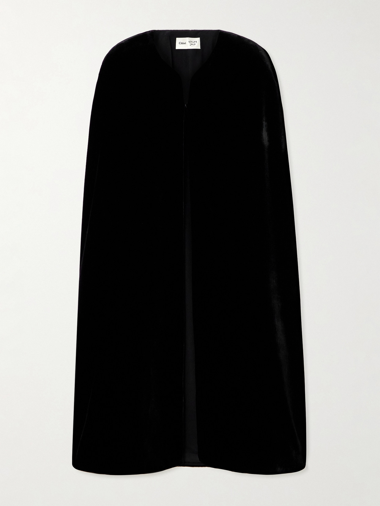 Chloé + Atelier Jolie Velvet Cape - Black