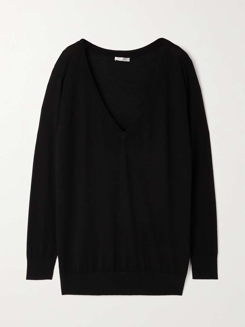 Chloé + Atelier Jolie Cashmere And Silk-blend Sweater - x large
