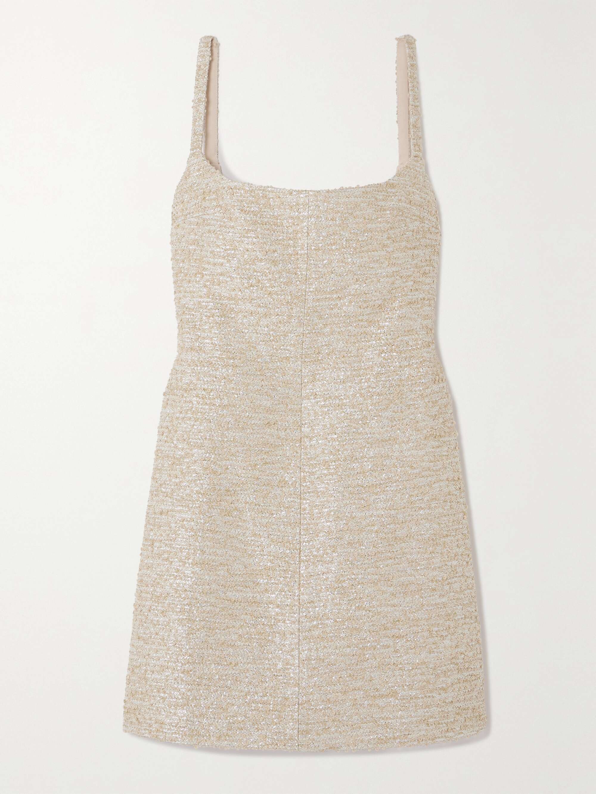 EMILIA WICKSTEAD Tibby metallic bouclé-tweed mini dress
