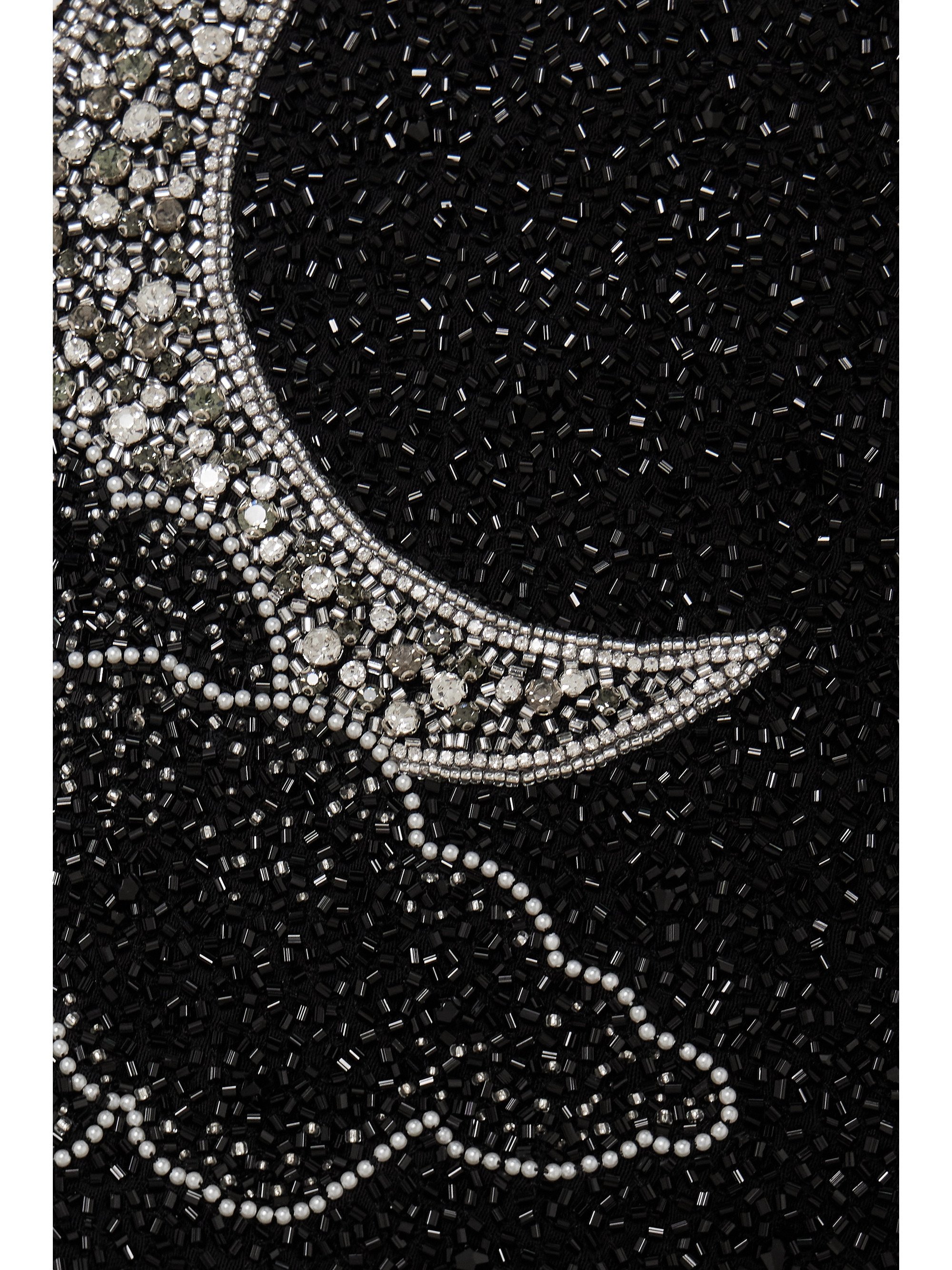 Clio Peppiatt Lucina embellished stretch-mesh mini dress