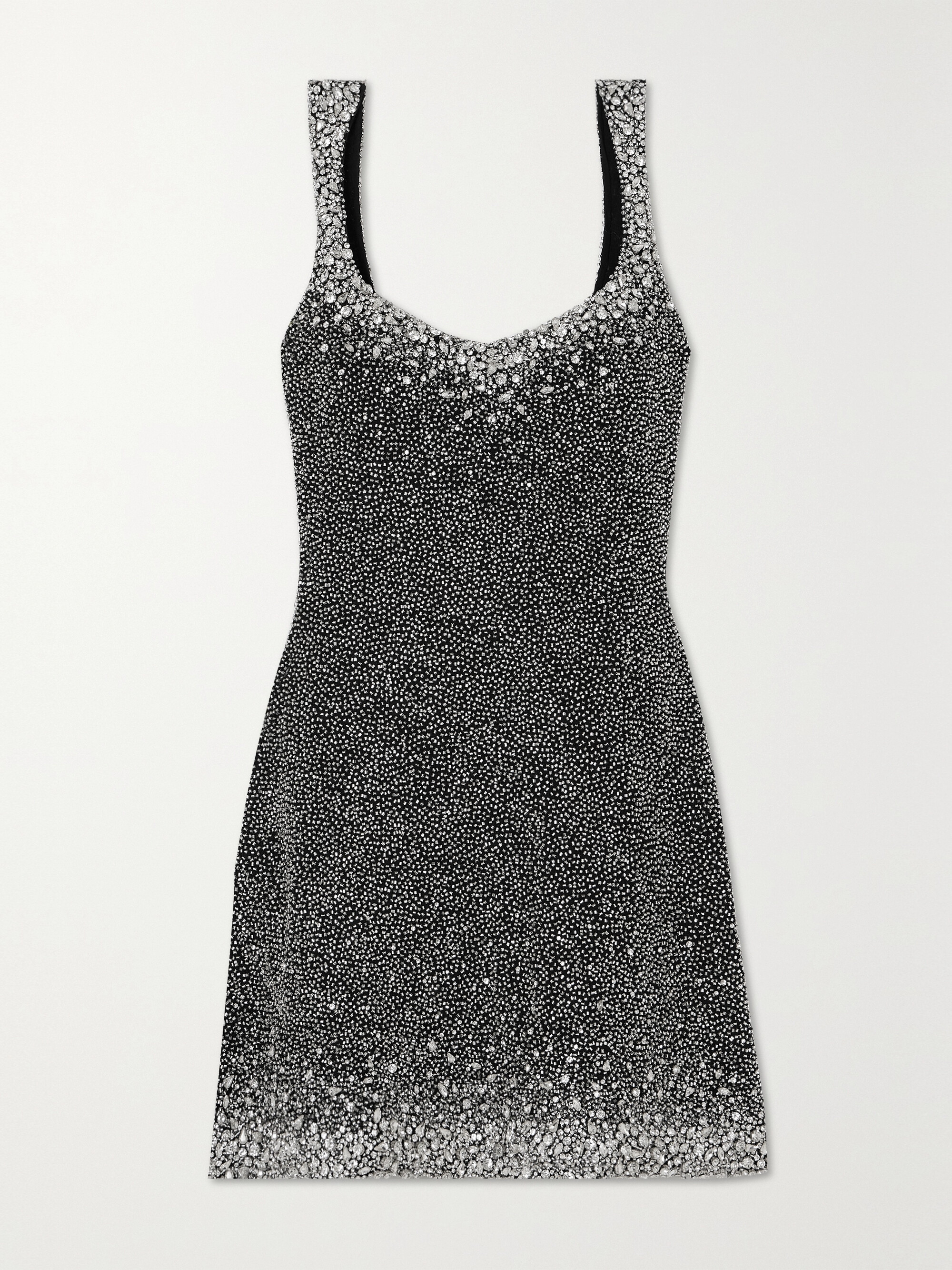 Clio Peppiatt Embellished stretch-mesh mini dress thumbnail