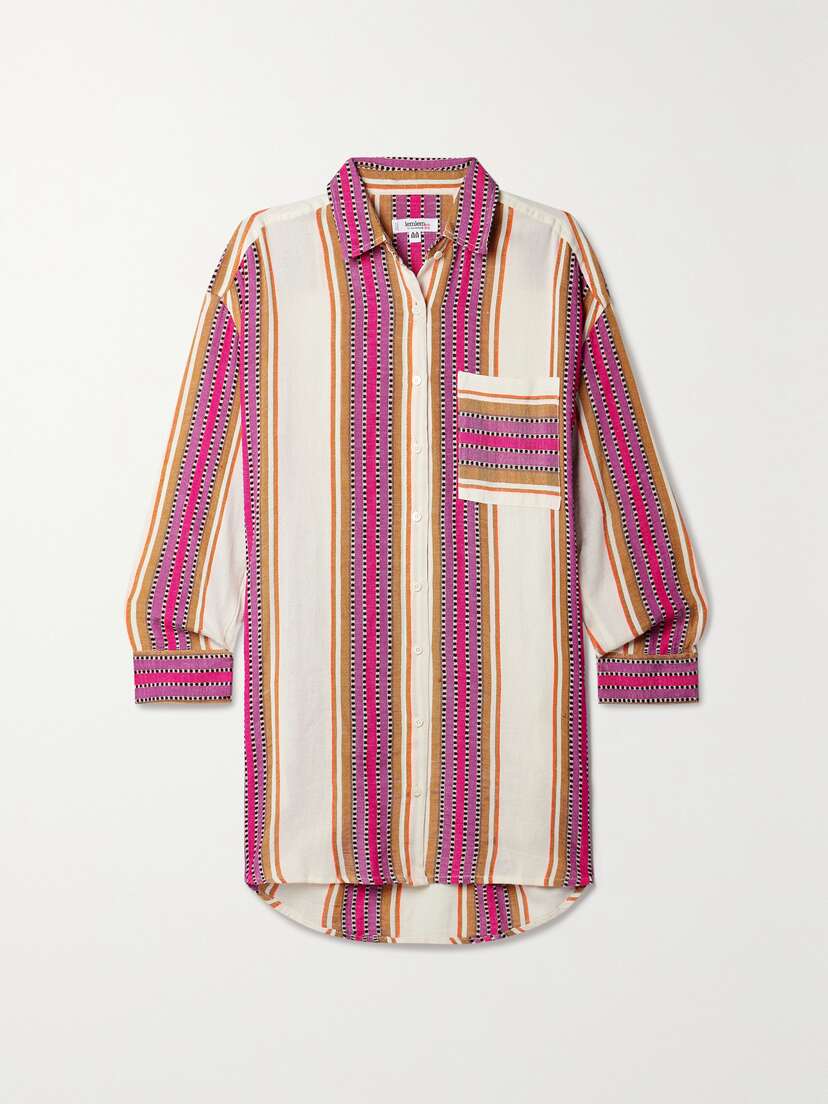 Lemlem + Net Sustain Mariam Striped Cotton-blend Shirt