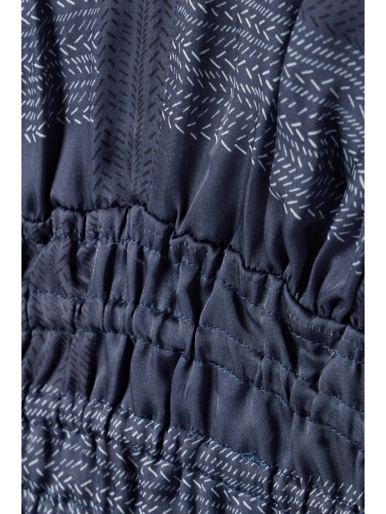 Lemlem + Net Sustain Alia Cropped Shirred Printed Charmeuse Top In Blue