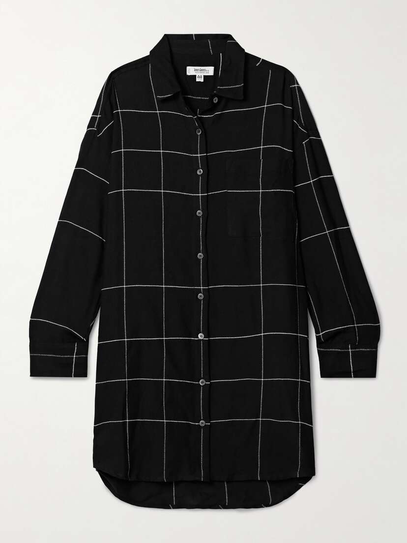 Lemlem + Net Sustain Mariam Checked Cotton-blend Shirt