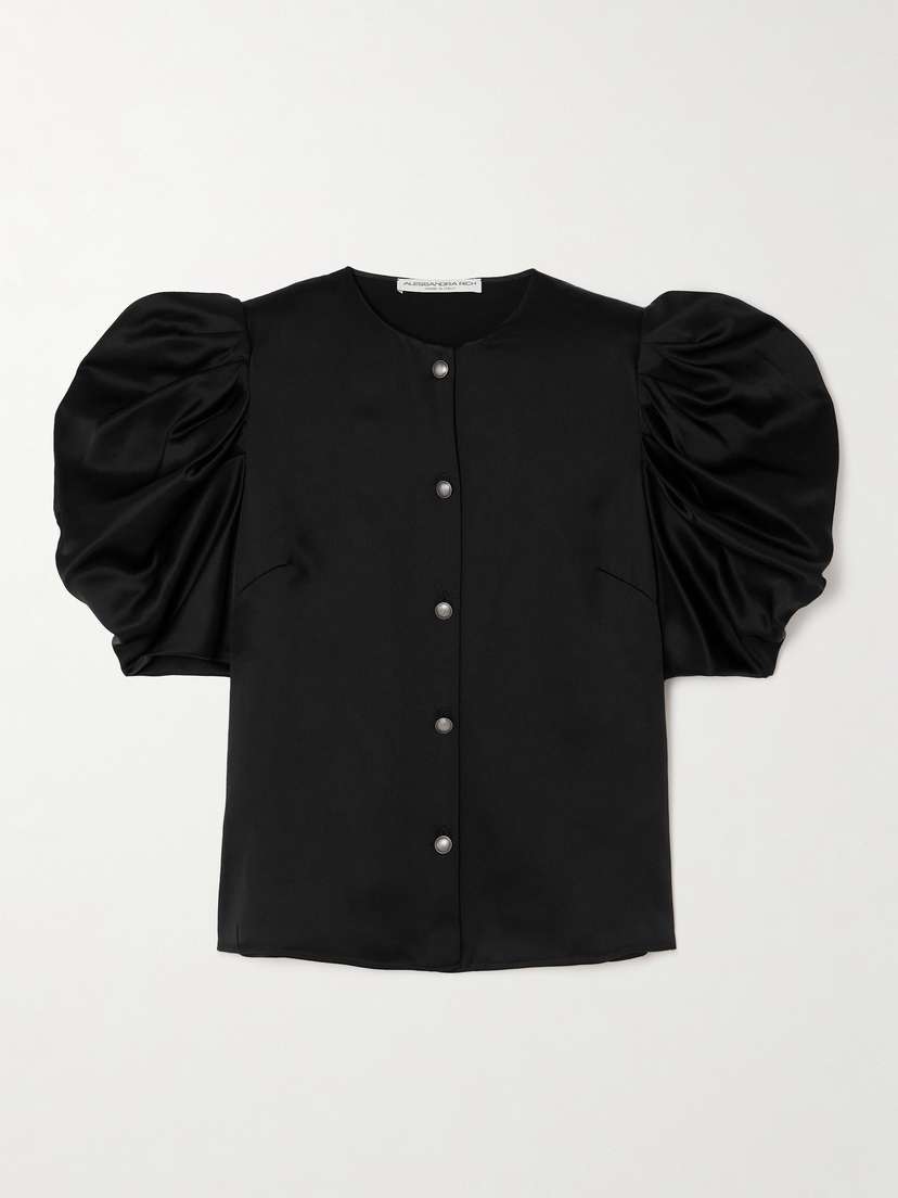 Alessandra Rich Envers Satin Blouse