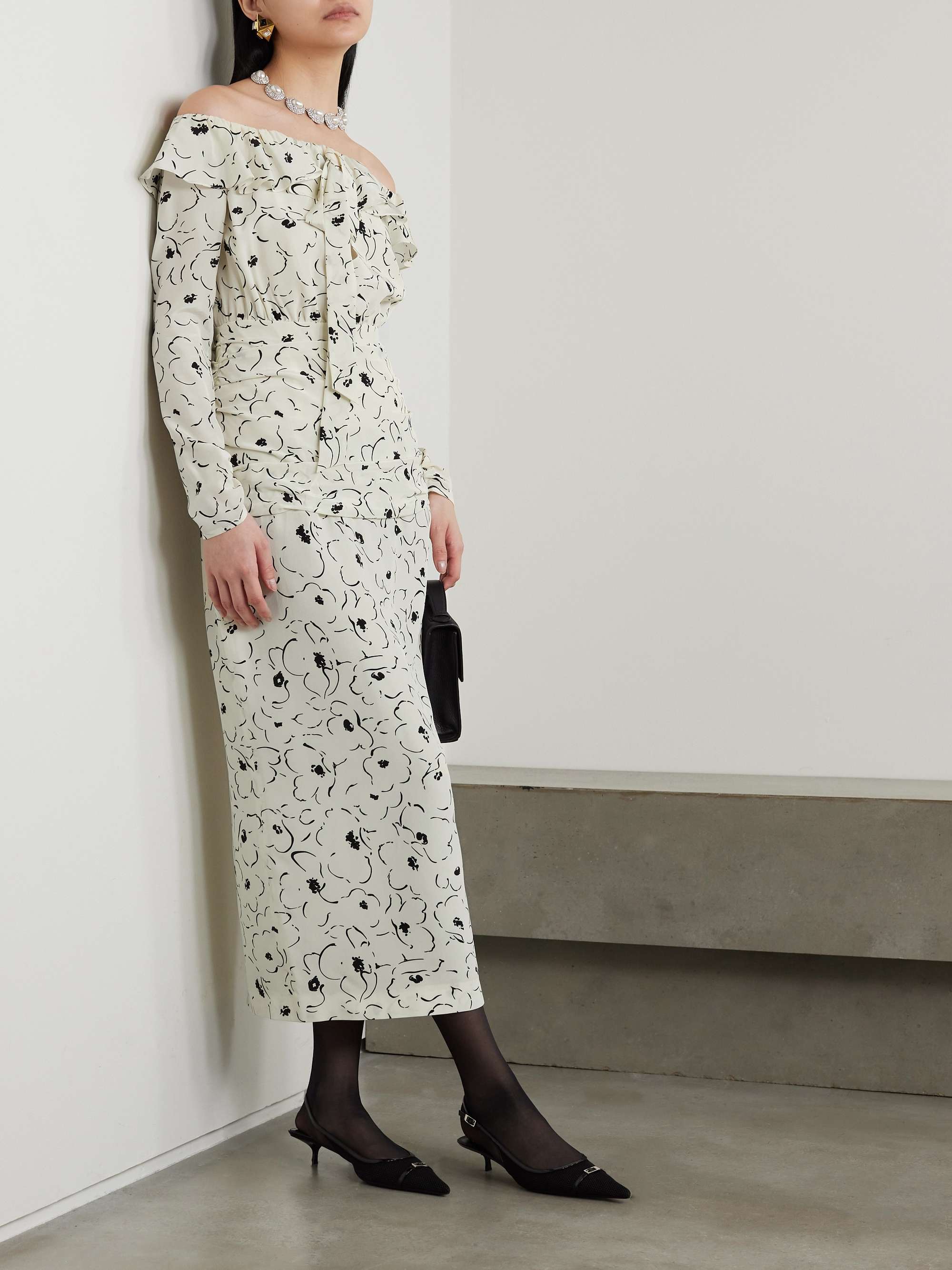 Alessandra crystal mesh online dress