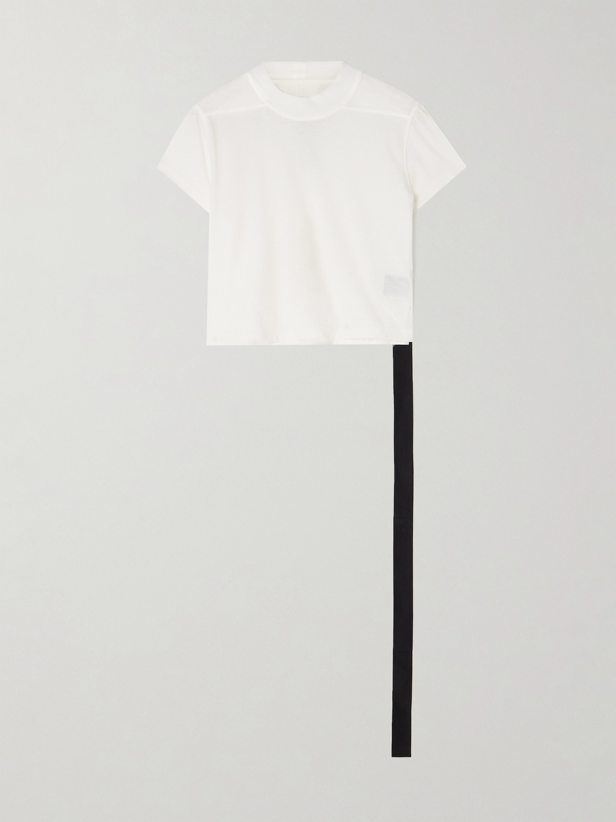 Rick Owens Cropped Organic Cotton-jersey T-shirt - White
