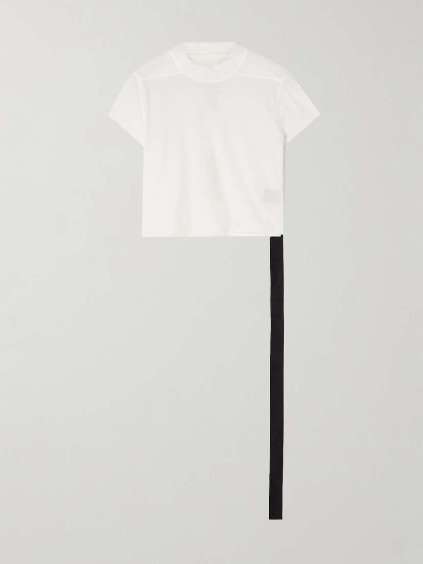 Rick Owens Cropped Organic Cotton-jersey T-shirt
