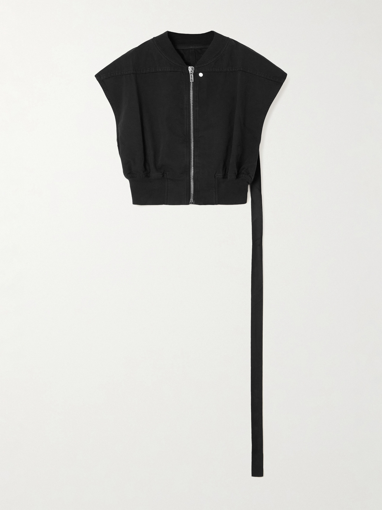 Rick Owens Babel Tatlin Cotton Bomber Jacket In Black