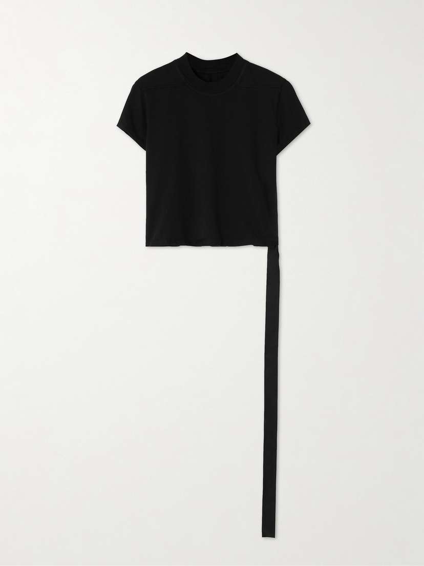 Rick Owens Cropped Organic Cotton-jersey T-shirt