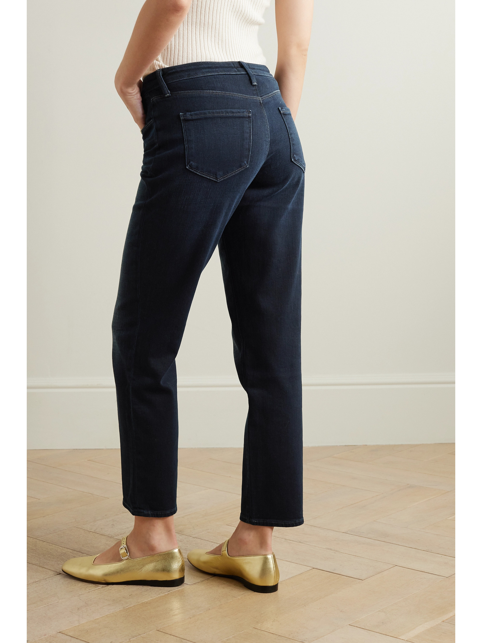 L'AGENCE Marjorie cropped mid-rise straight-leg jeans thumbnail