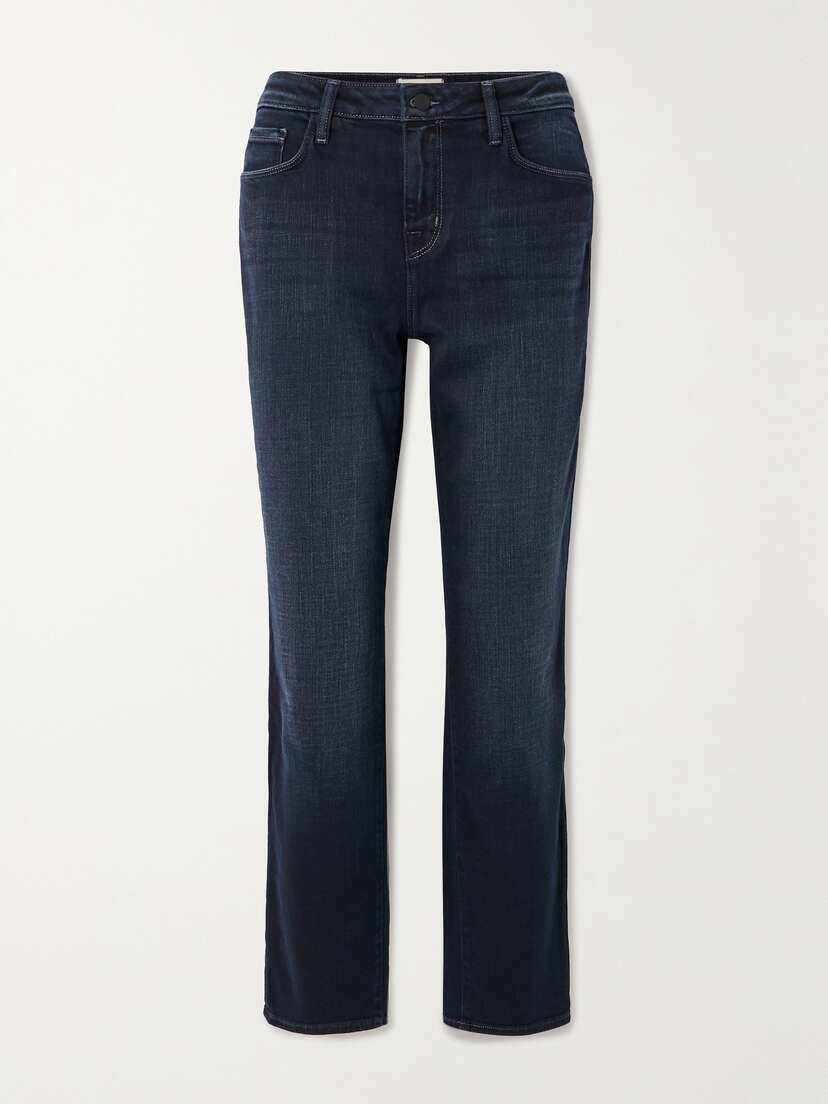 L'Agence Marjorie Cropped Mid-rise Straight-leg Jeans