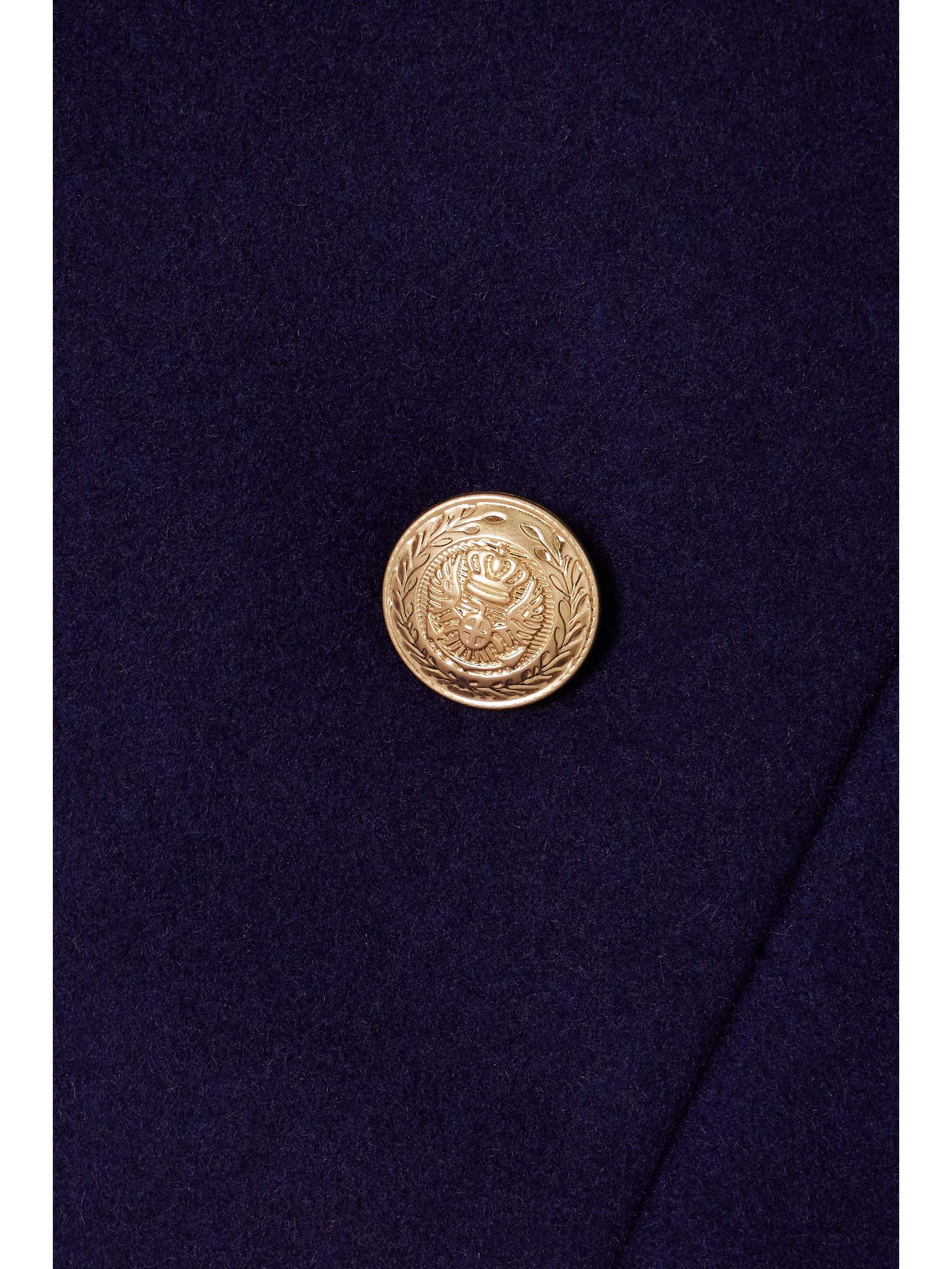 L'AGENCE True button-embellished wool-blend blazer