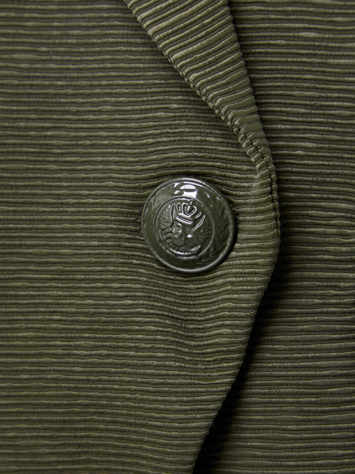 L'agence Kenzie Double-breasted Faille Blazer In Green