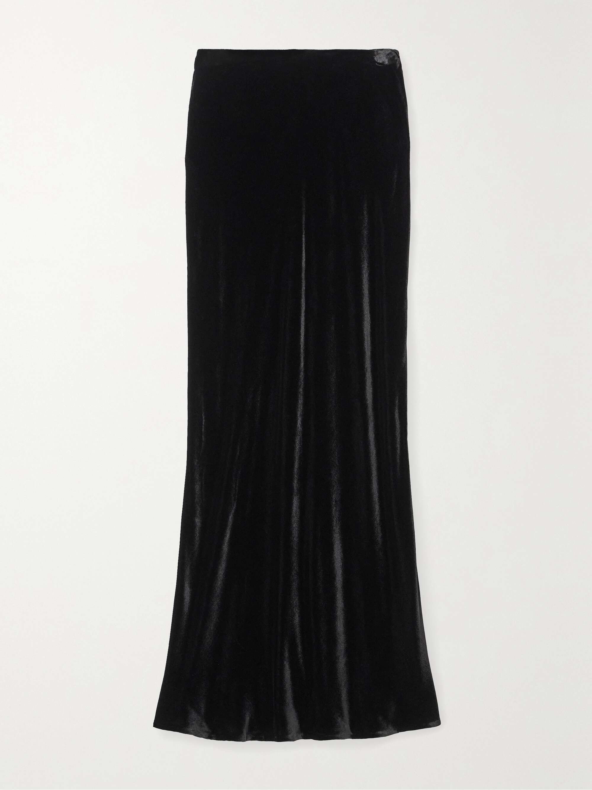 Black Zeta velvet maxi skirt | L'AGENCE | NET-A-PORTER
