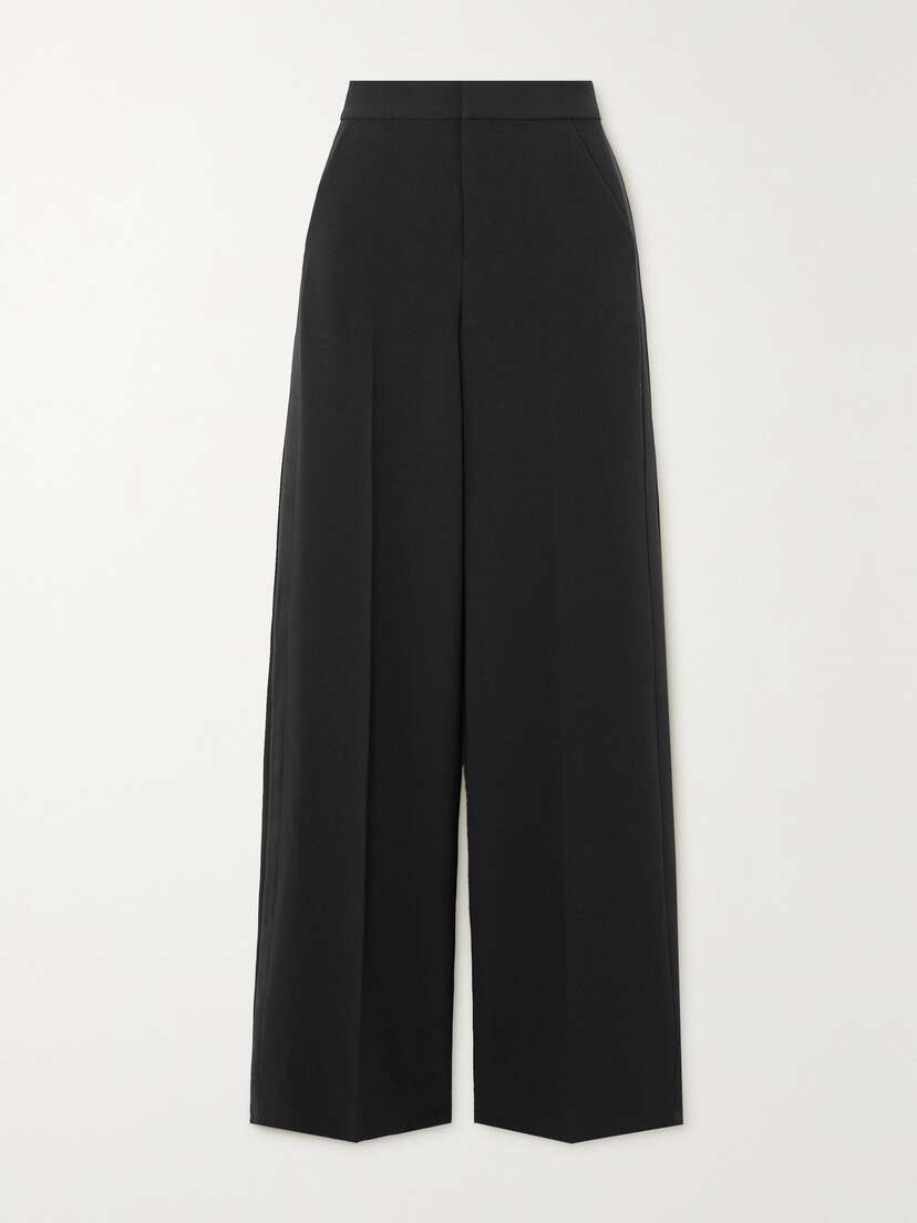 L'Agence Livvy Stretch-crepe Wide-leg Pants