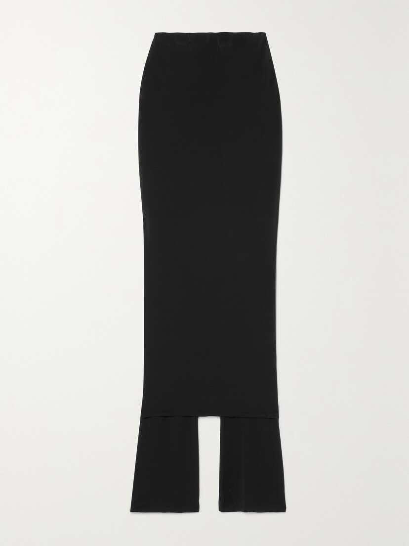 Alaïa Archetypes Layered Stretch-crepe Skinny Pants