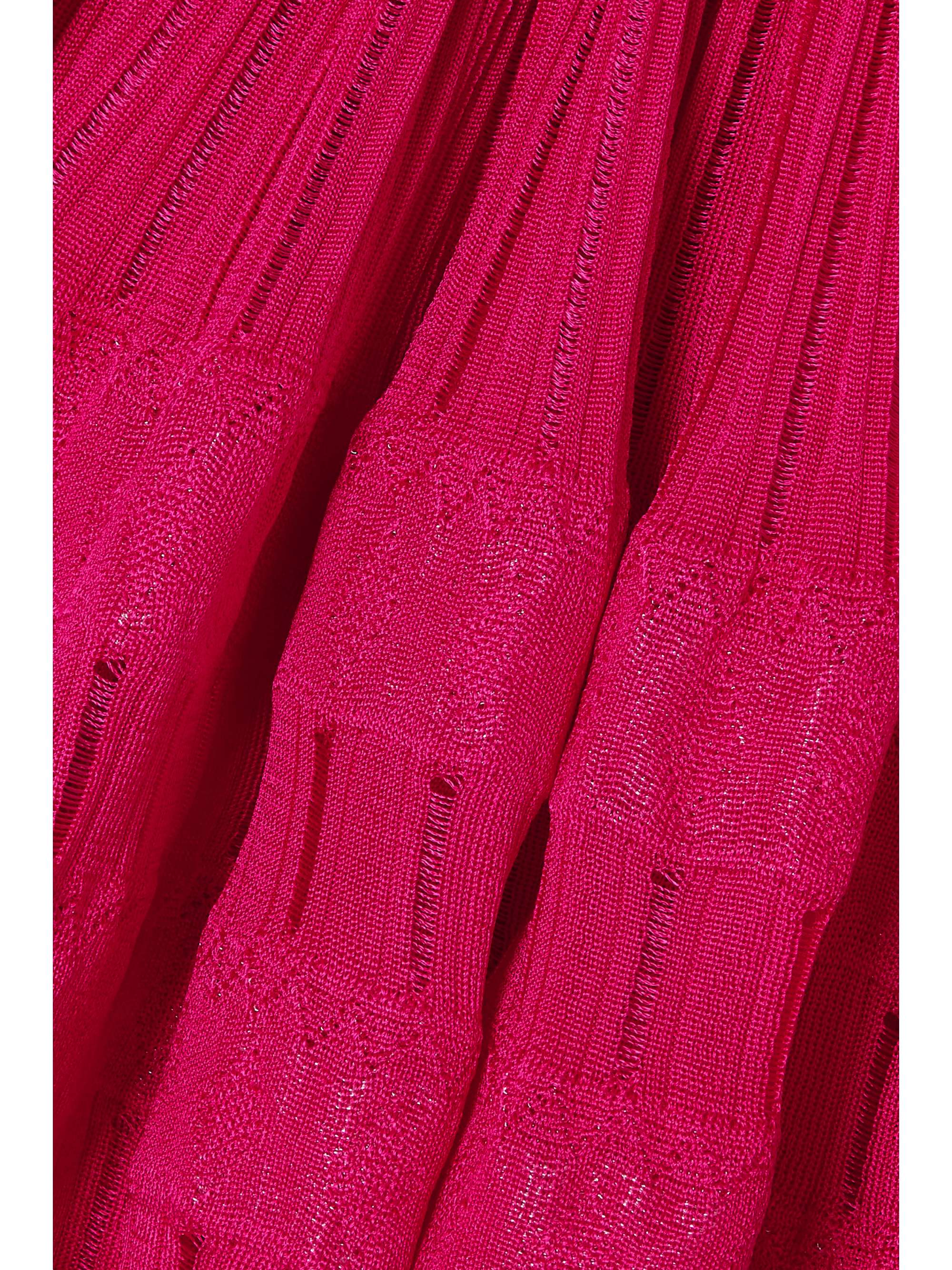 ALAÏA Archetypes ribbed pointelle-knit mini dress