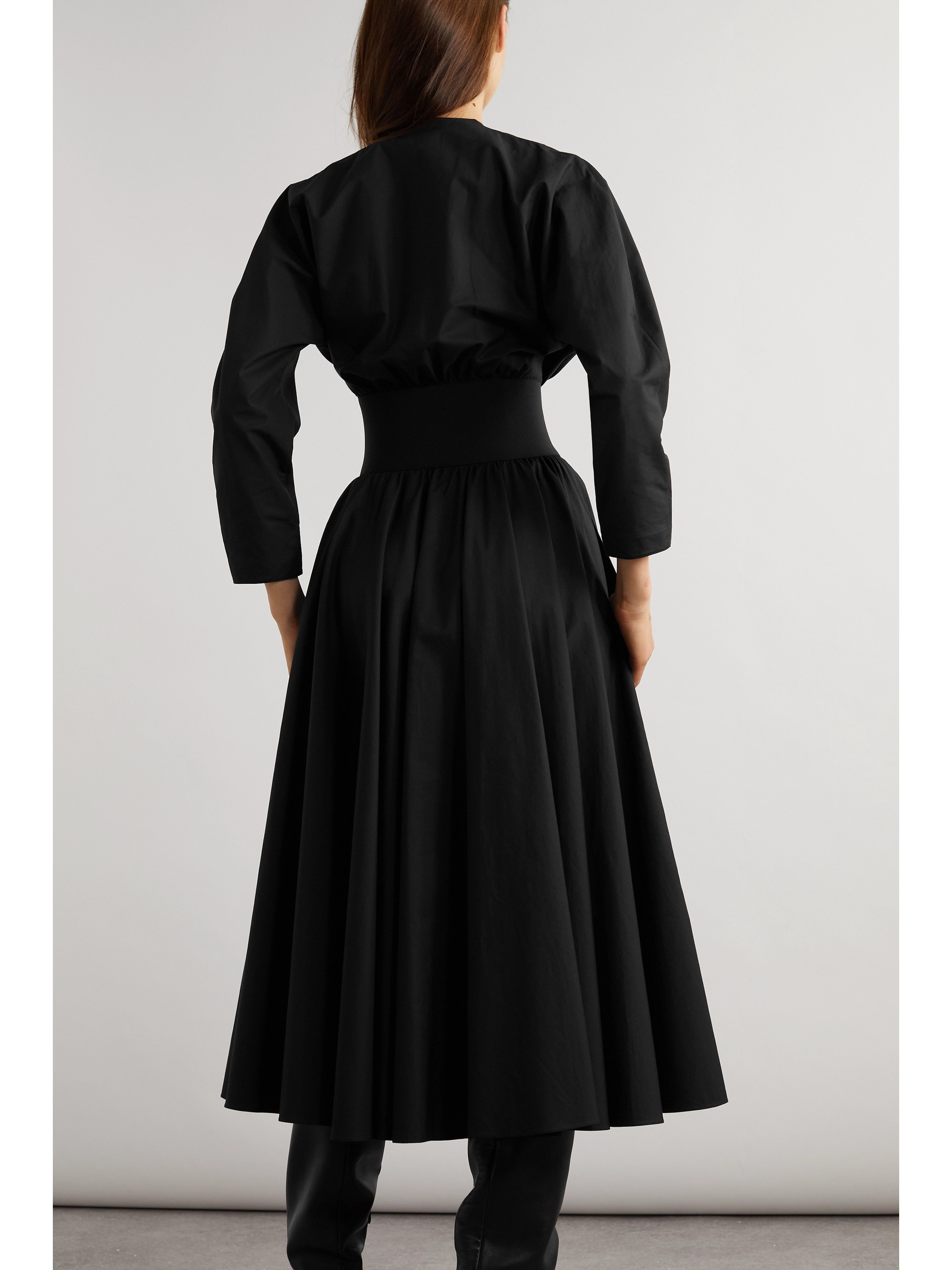 Alaïa Archetypes belted cotton midi dress