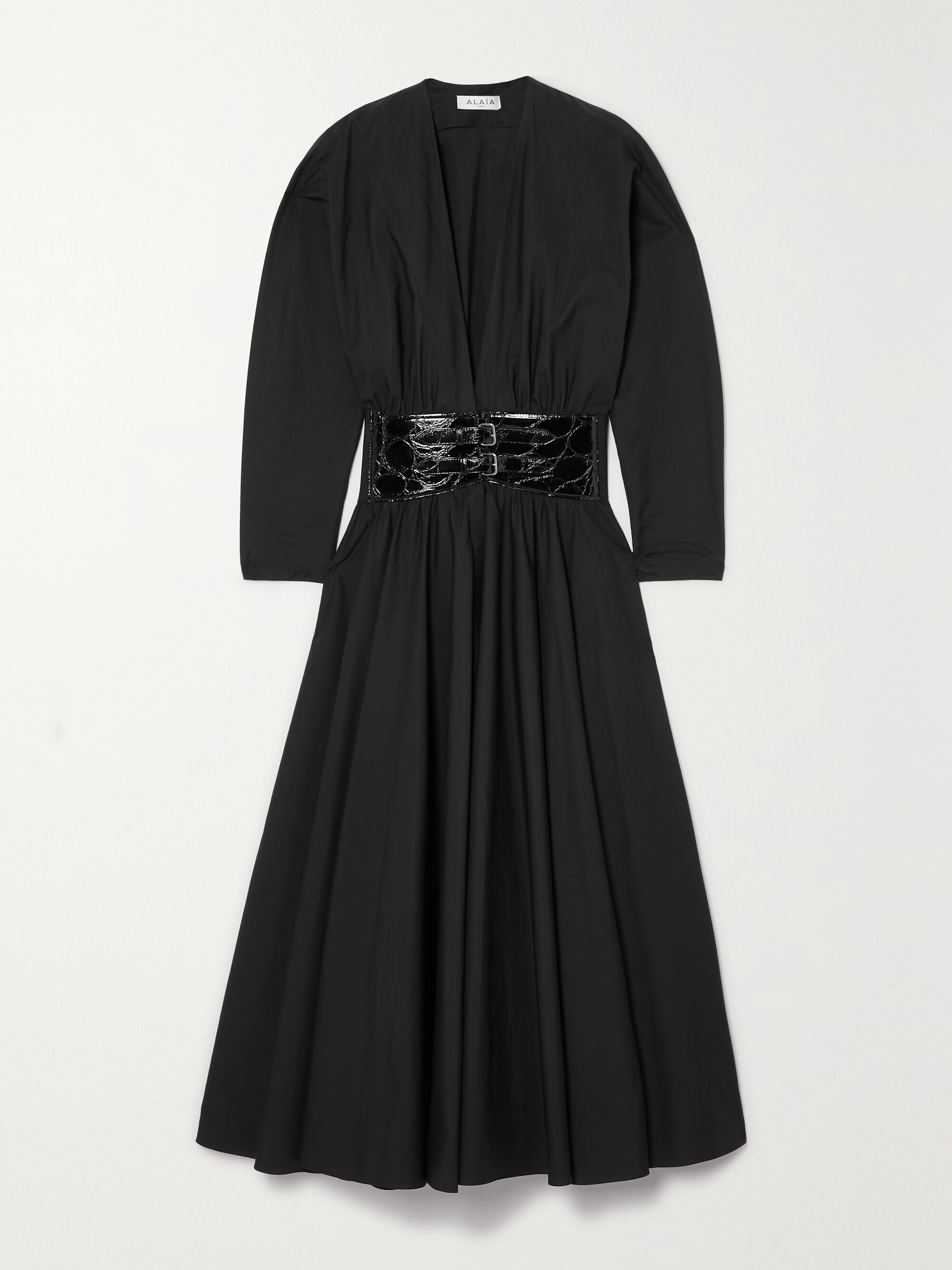 Alaïa Archetypes belted cotton midi dress