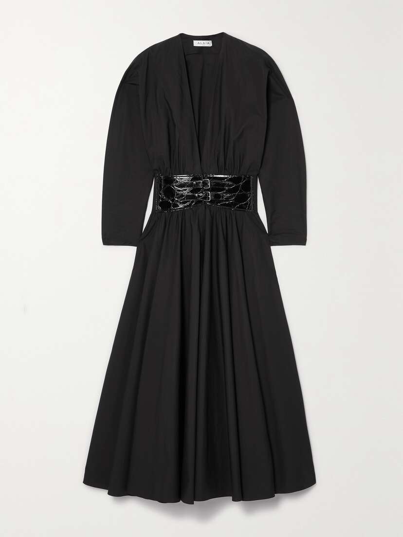 Alaïa Archetypes Belted Cotton Midi Dress
