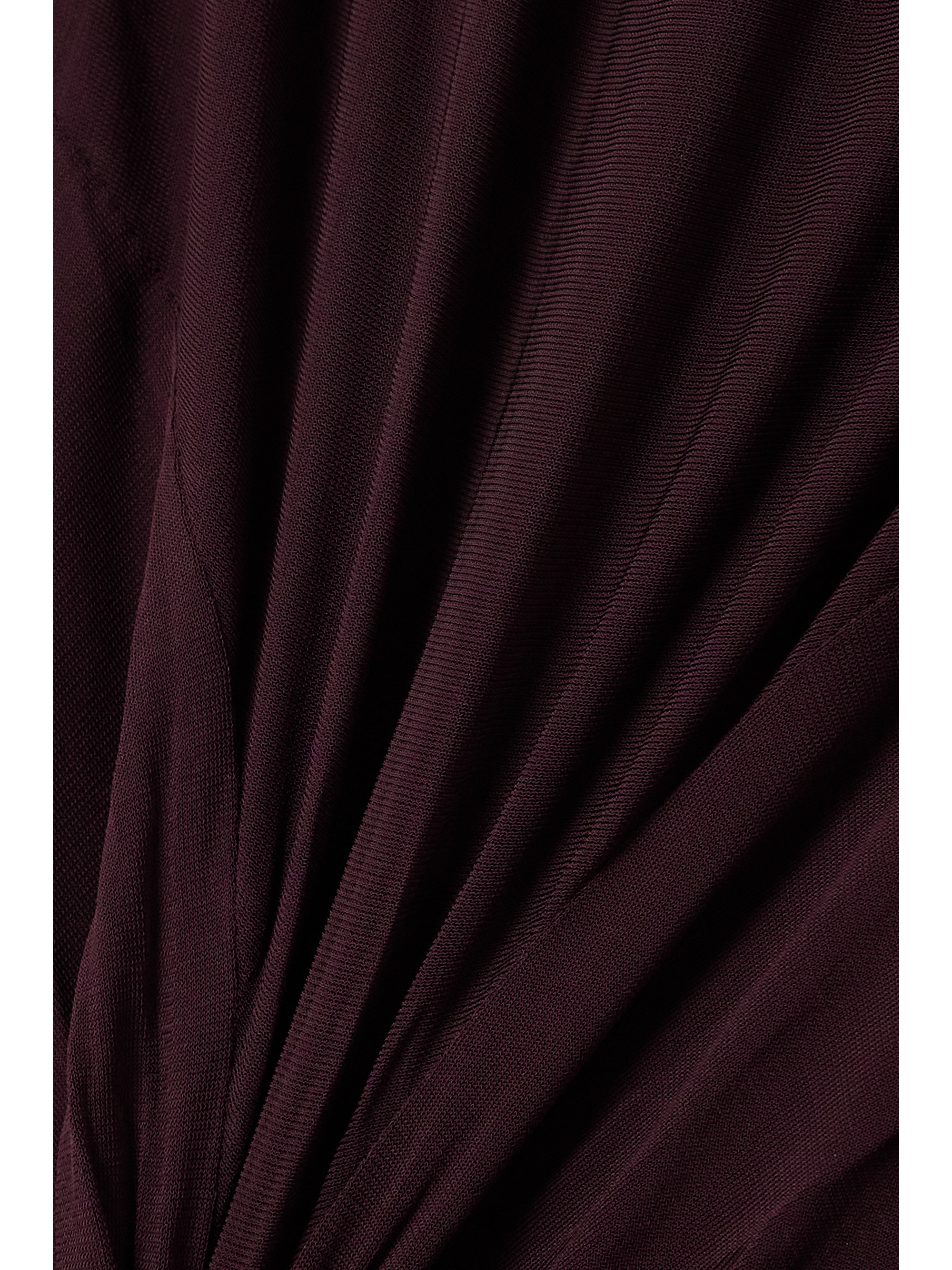 Alaïa Archetypes ruched stretch-jersey turtleneck midi dress