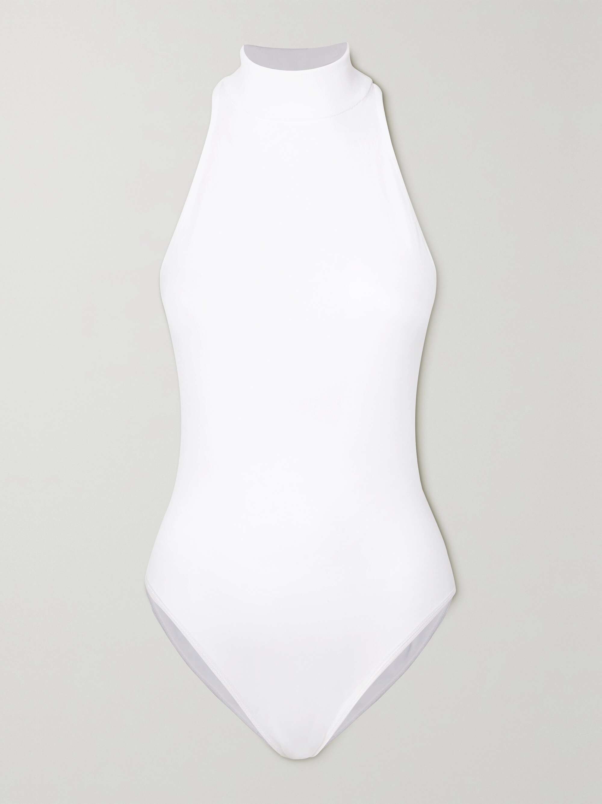 ALAÏA Archetypes stretch-crepe mock-neck bodysuit | NET-A-PORTER