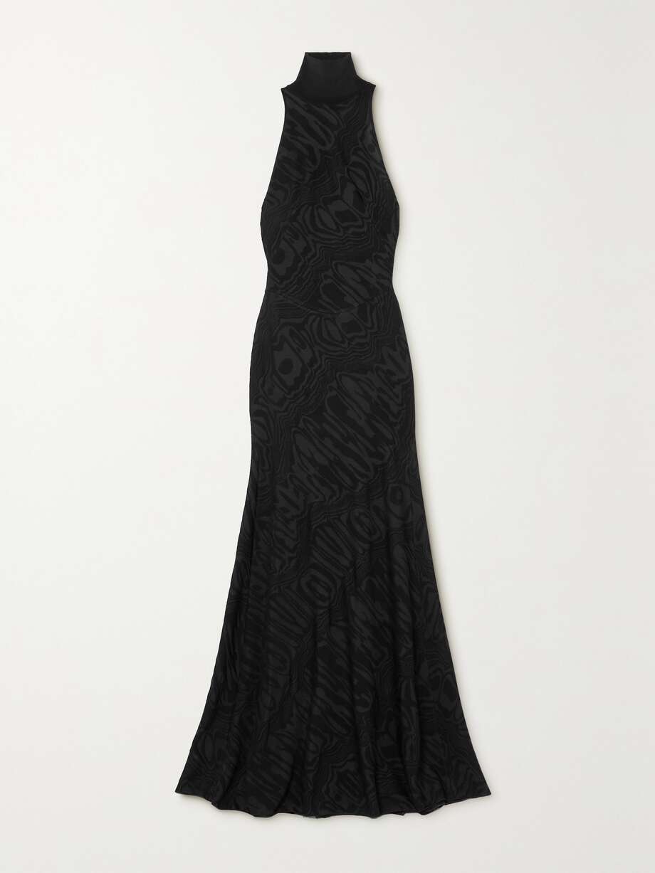 archetypes jacquard-knit gown