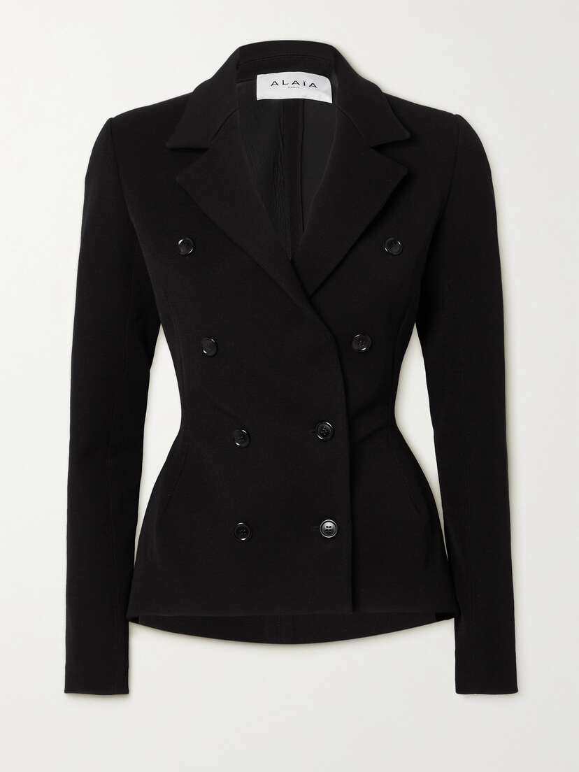 Alaïa Archetypes Double-breasted Stretch-gabardine Jacket