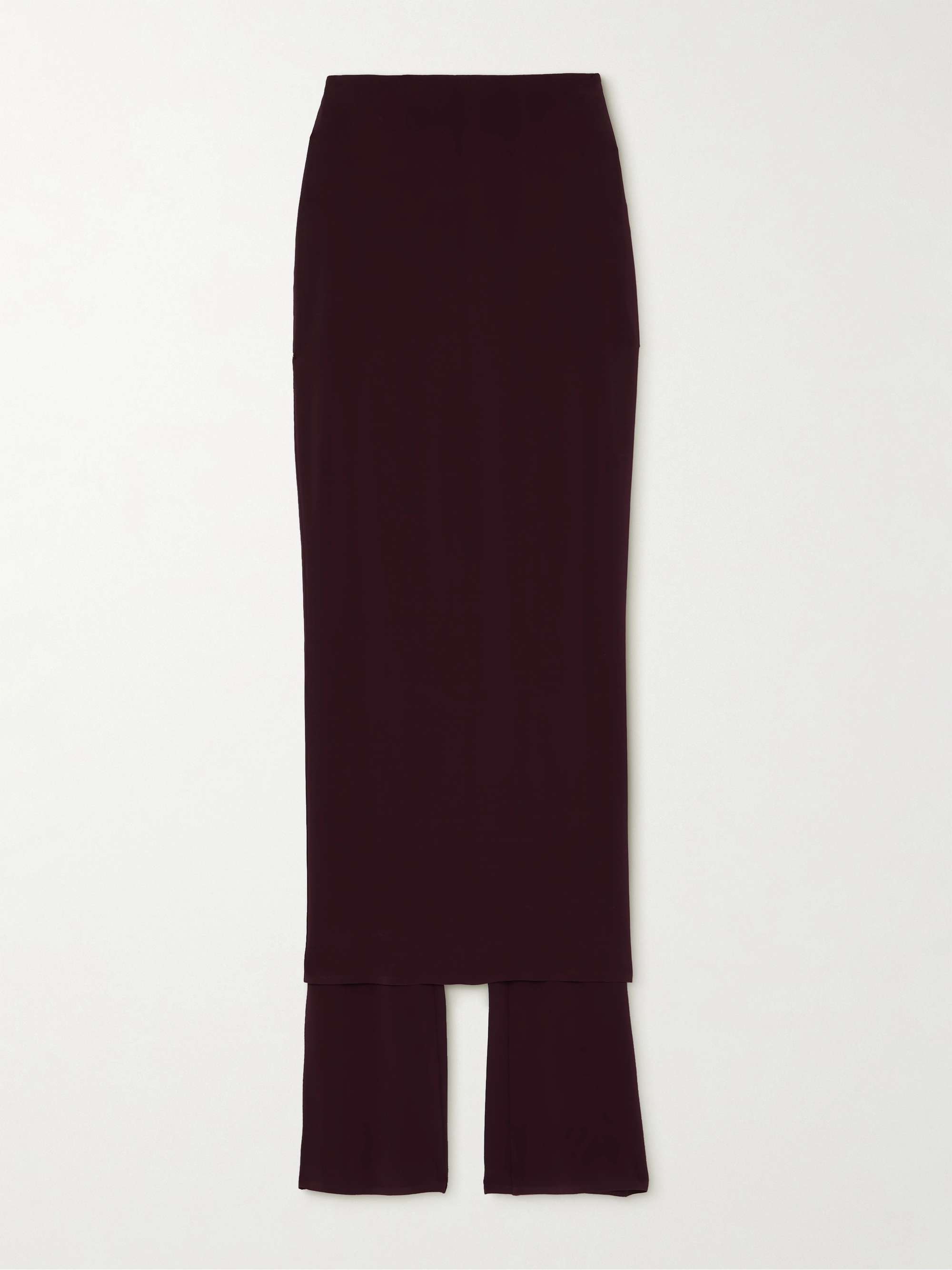 ALAIA Archetypes layered stretch crepe skinny pants NET A PORTER
