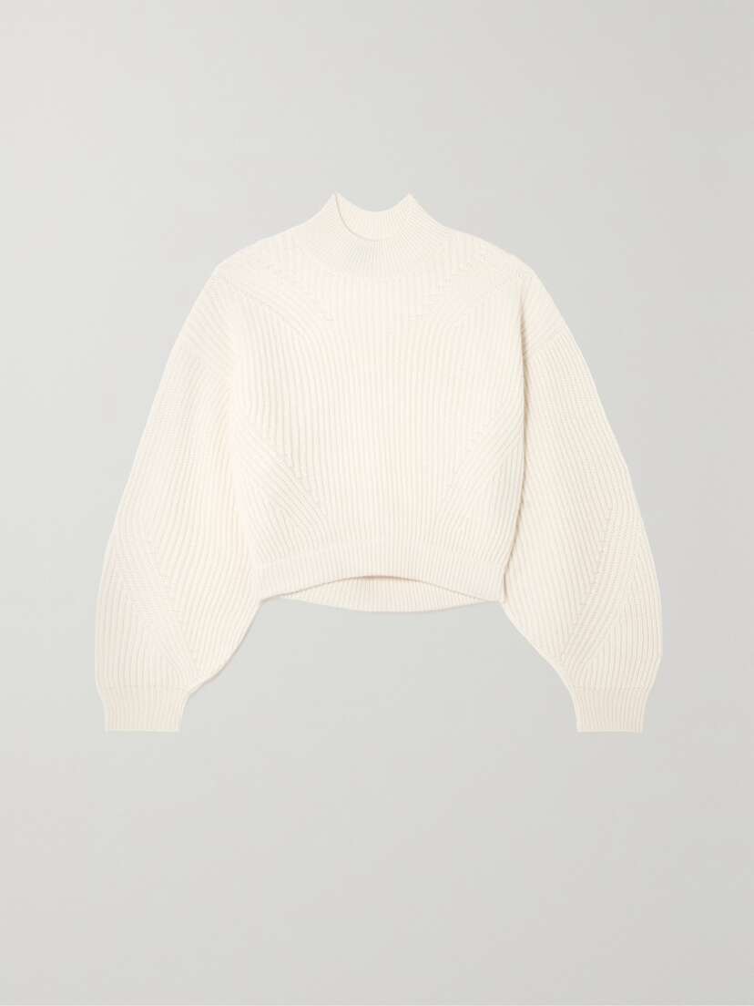 Le Kasha Merida Open-back Ribbed Cashmere Sweater