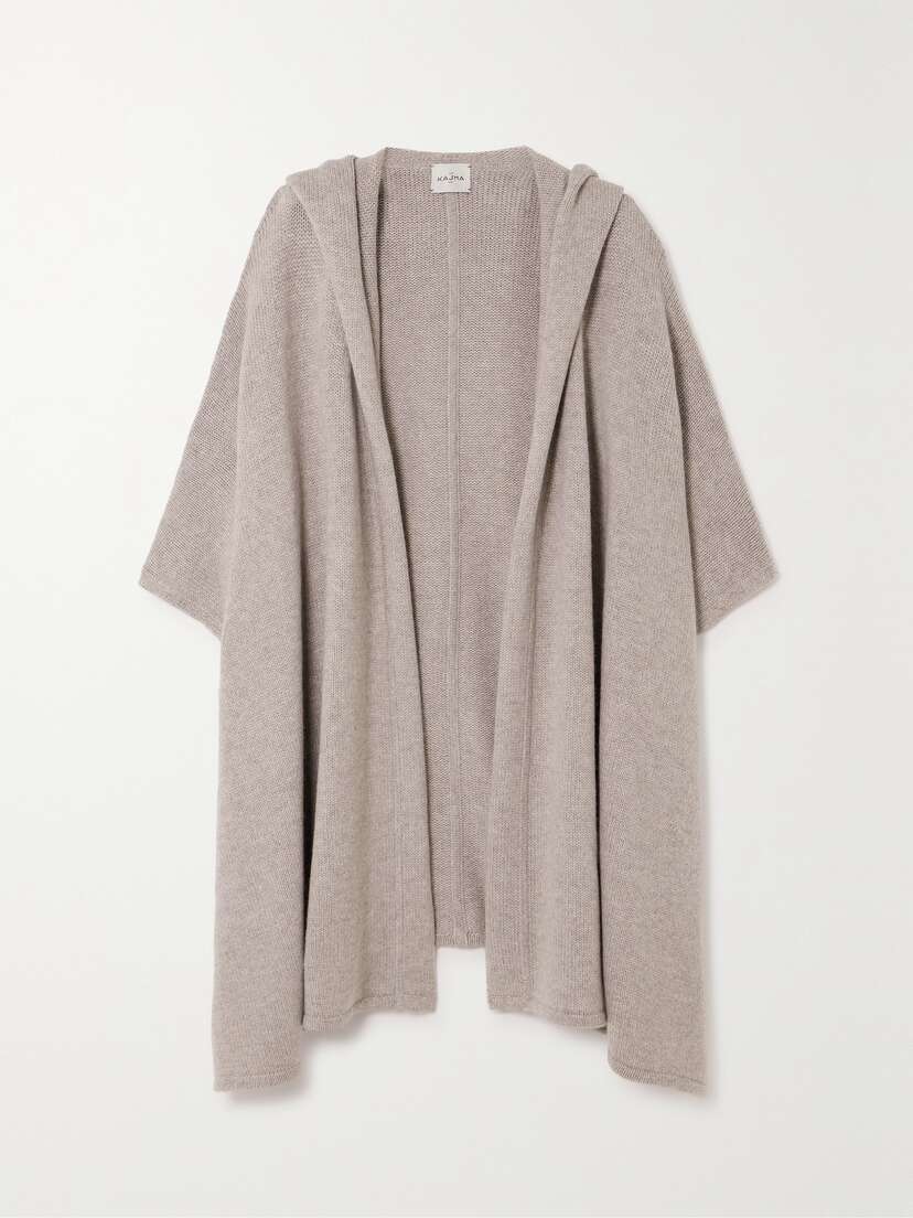 Le Kasha Kaya Hooded Organic Cashmere Cape
