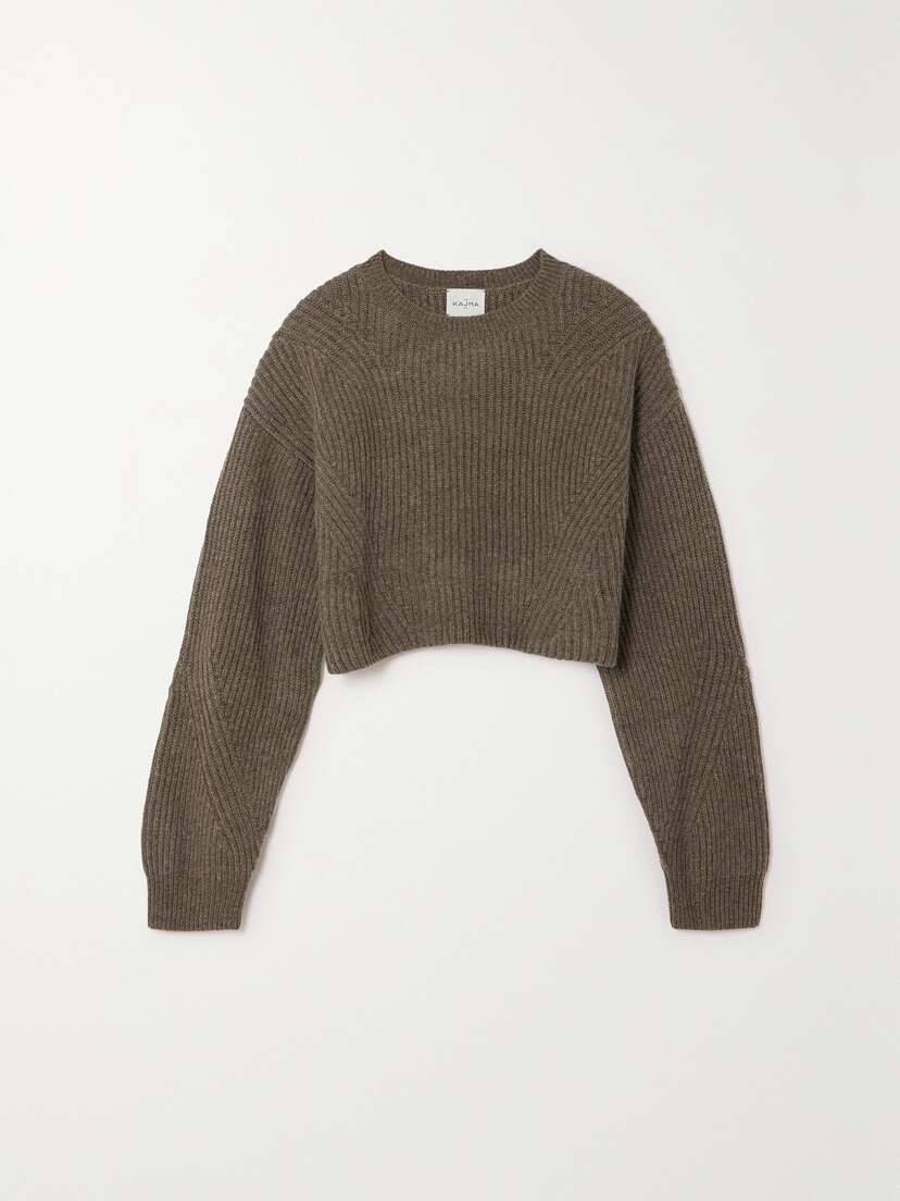 Le Kasha Yucutan Ribbed Organic Cashmere Sweater