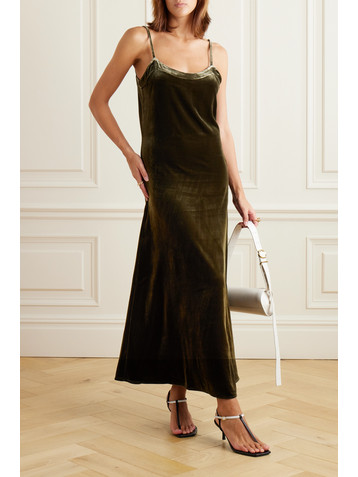 Le Kasha San Vio velvet maxi dress