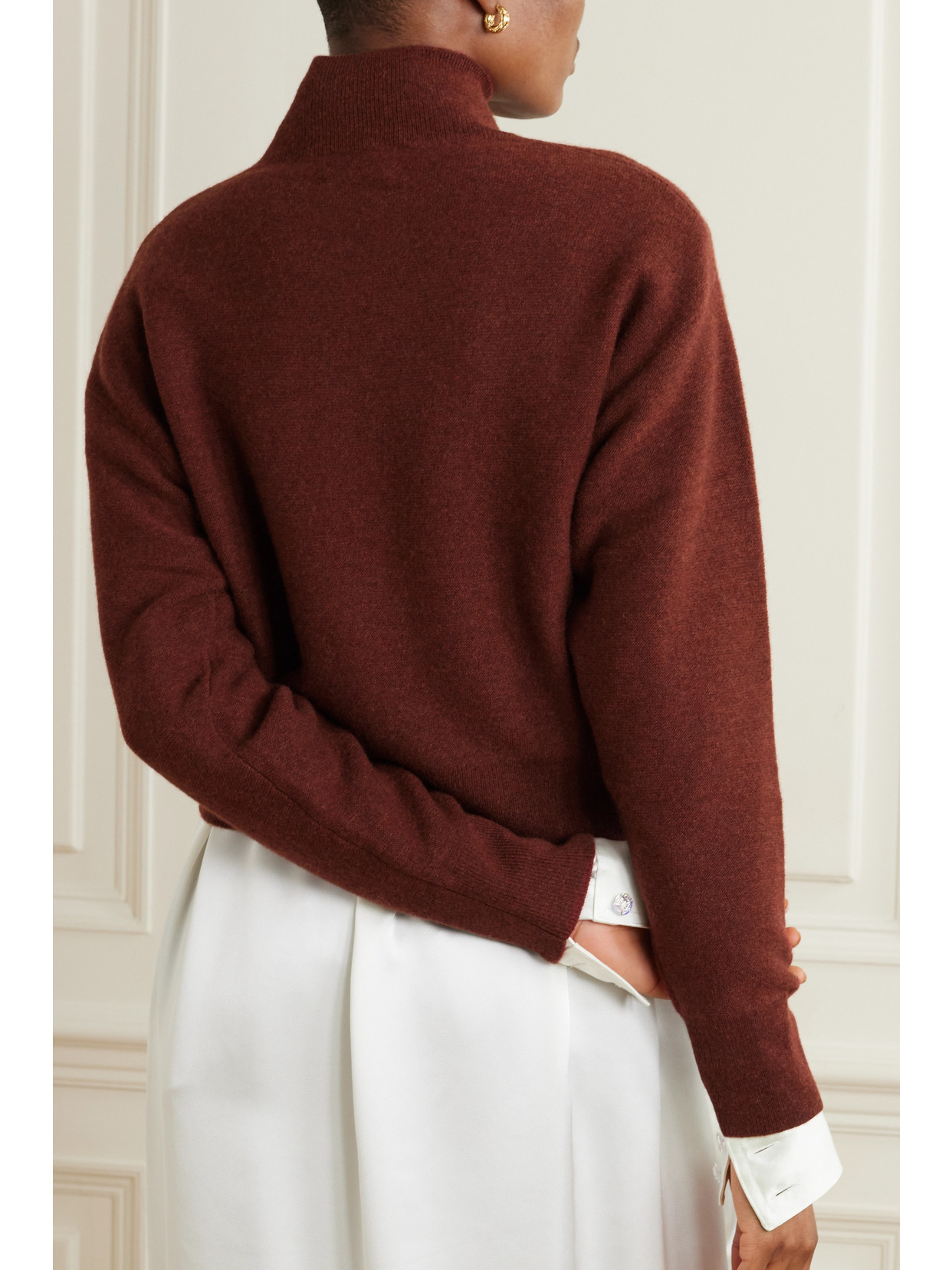 Shop Le Kasha Baleari Organic Cashmere Sweater In Red