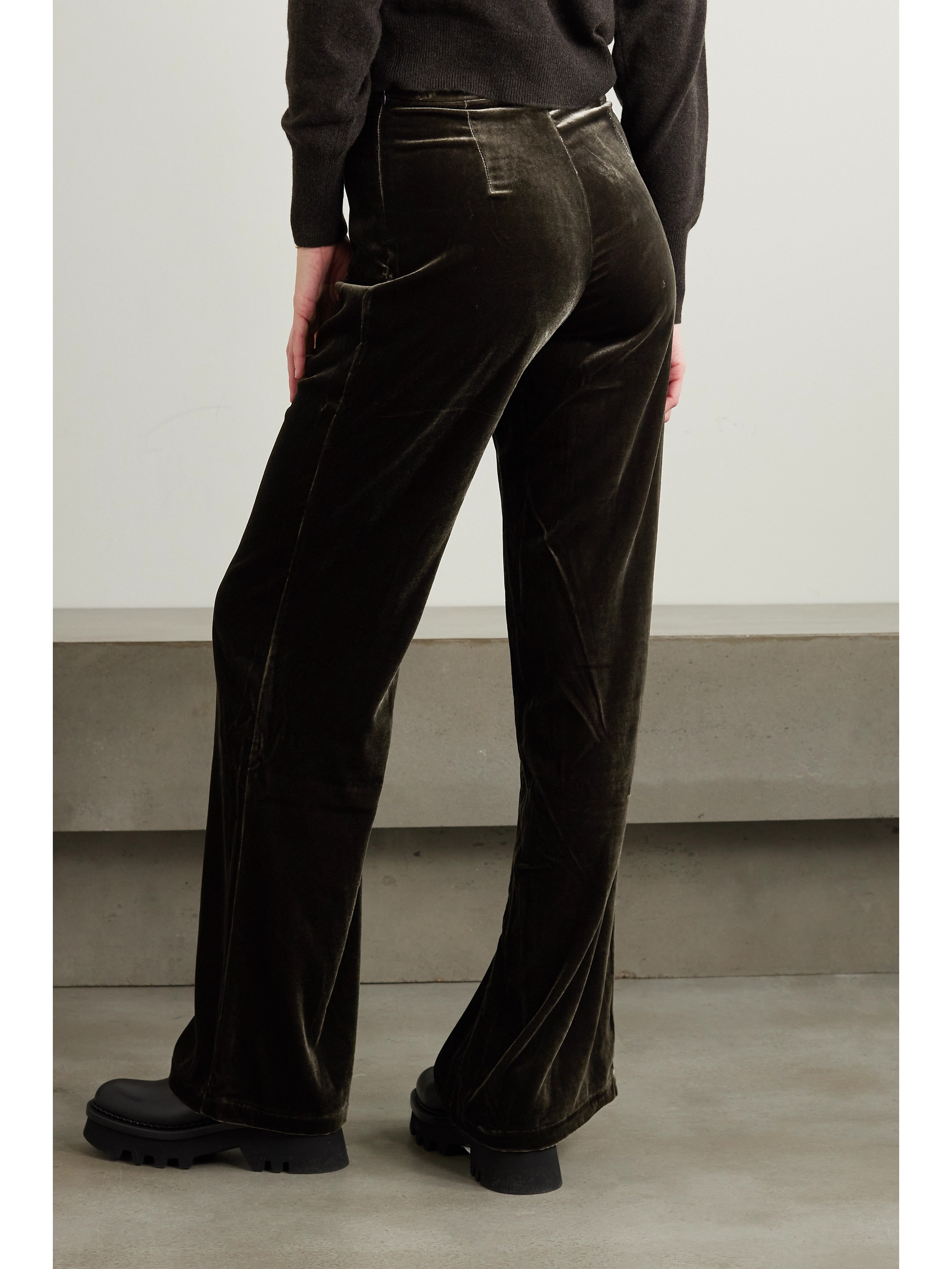 Le Kasha - San Polo velvet wide-leg pants | Plush