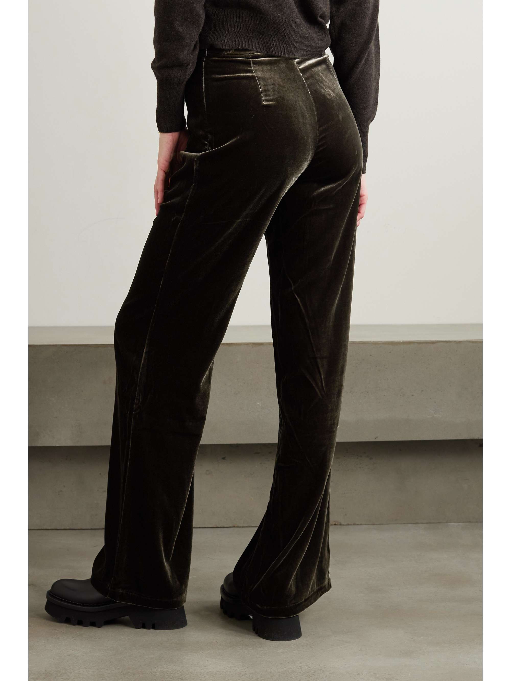 LE KASHA San Polo velvet wide-leg pants | NET-A-PORTER