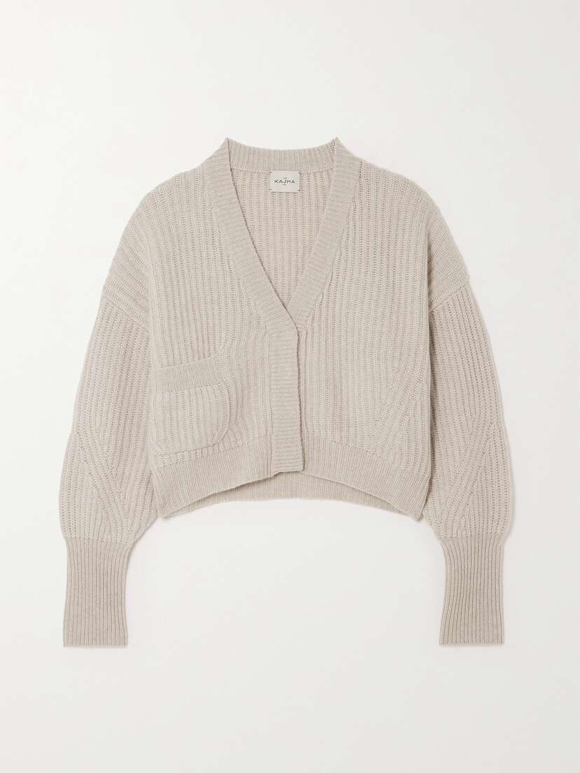 Le Kasha Monaco Ribbed Organic Cashmere Cardigan