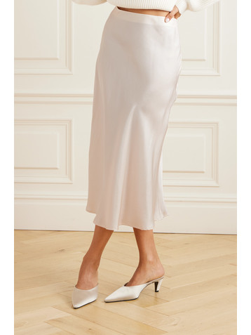 Le Kasha Aksou silk-satin midi skirt