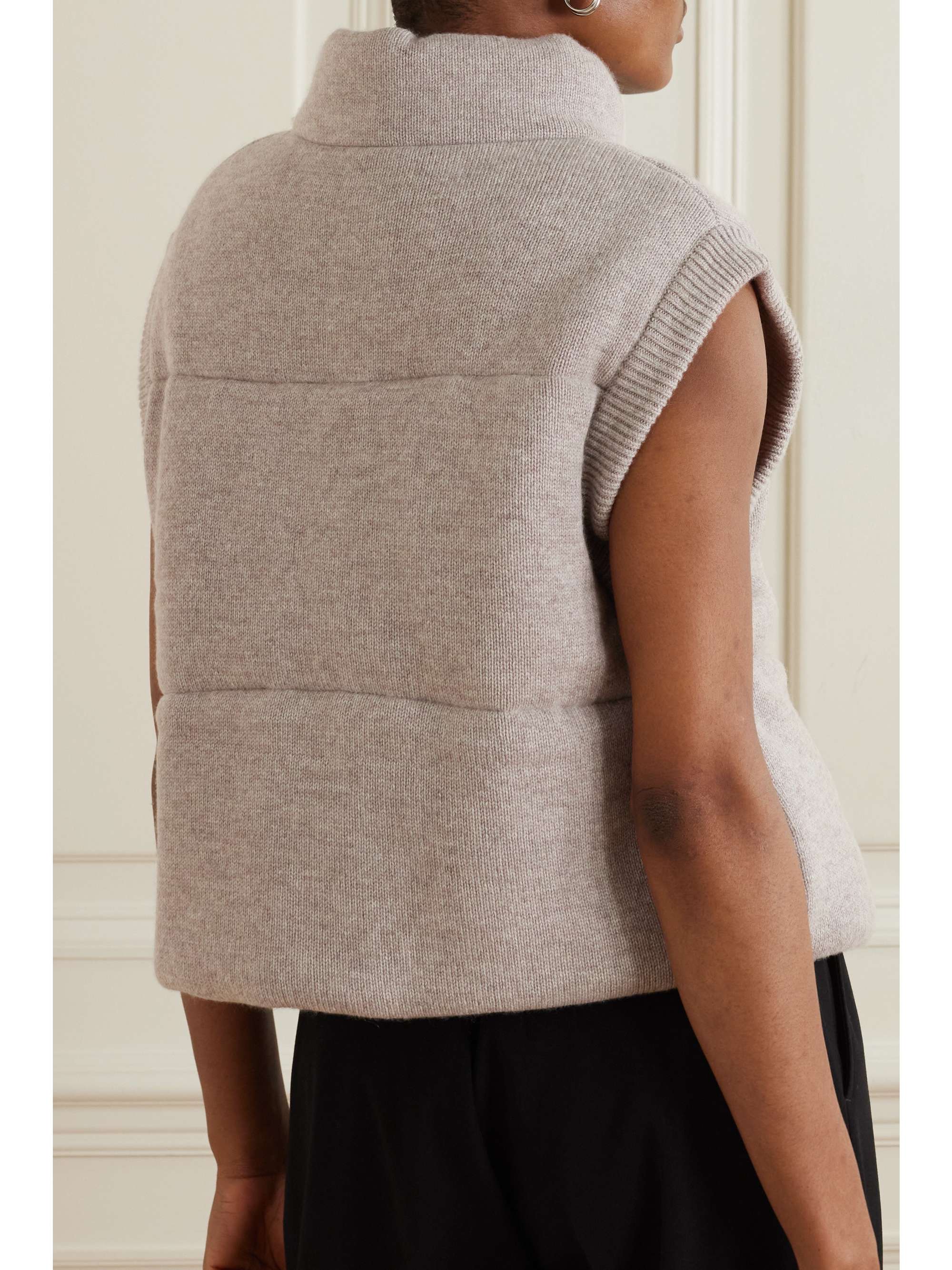 LE KASHA + NET SUSTAIN Quilted organic cashmere gilet
