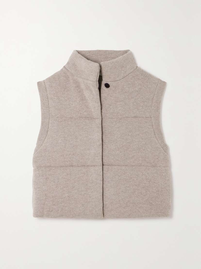 Le Kasha Montana Quilted Organic Cashmere Vest