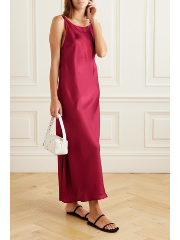 Le Kasha Tabuny open-back silk-satin maxi dress