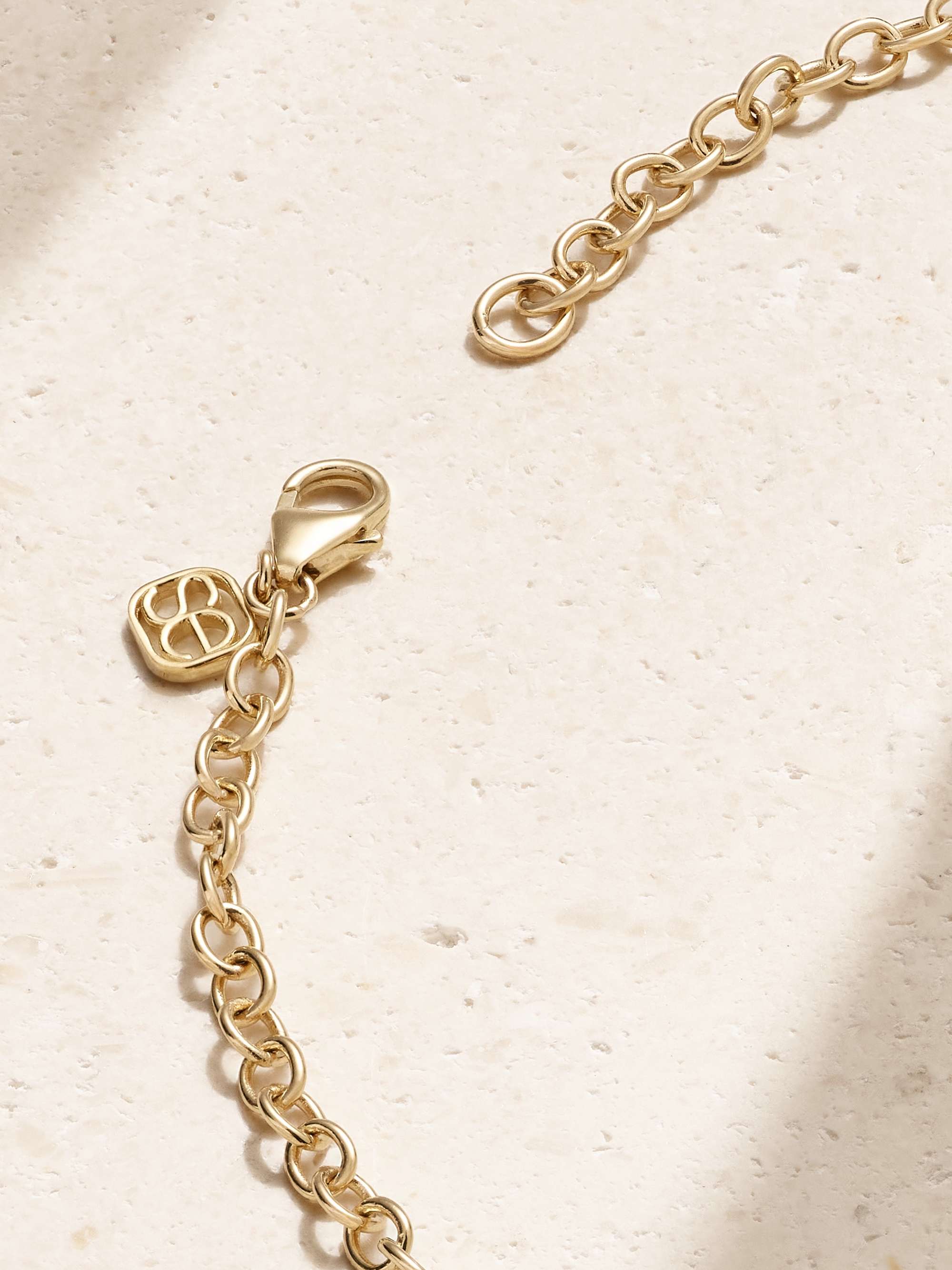 SYDNEY EVAN Love 14-karat gold diamond necklace