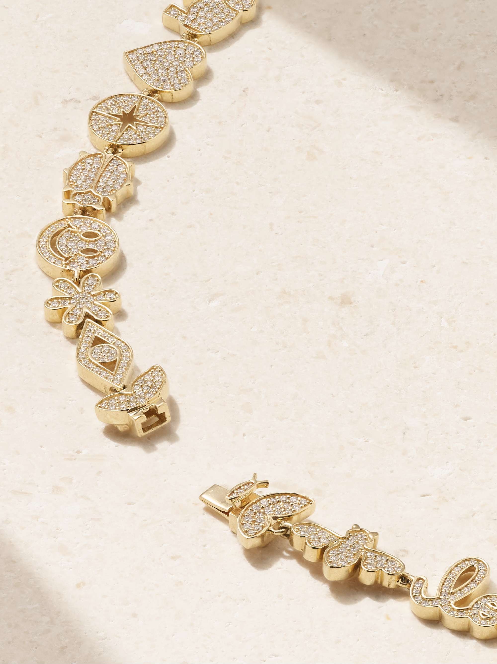 SYDNEY EVAN 14-karat gold diamond choker