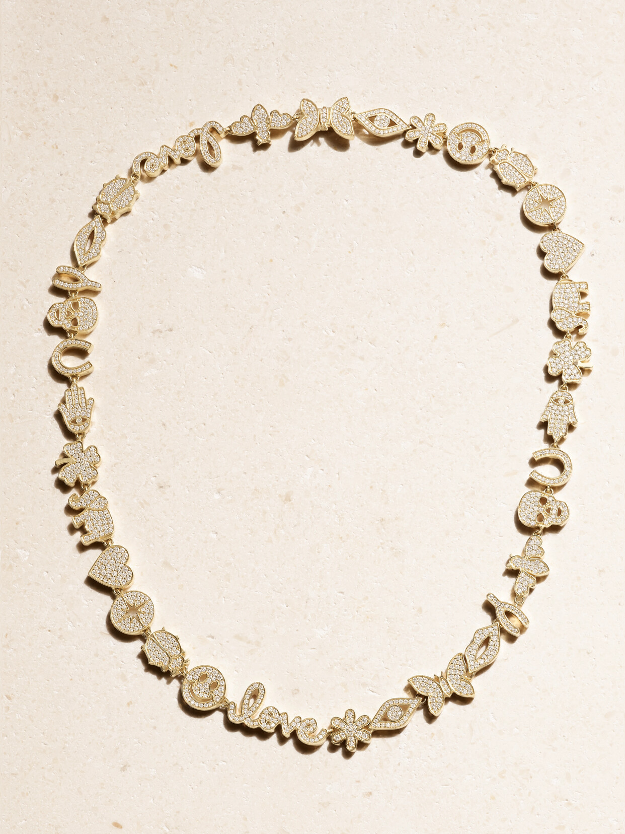 Sydney Evan - Anniversary 14-karat Gold Diamond Necklace - One size