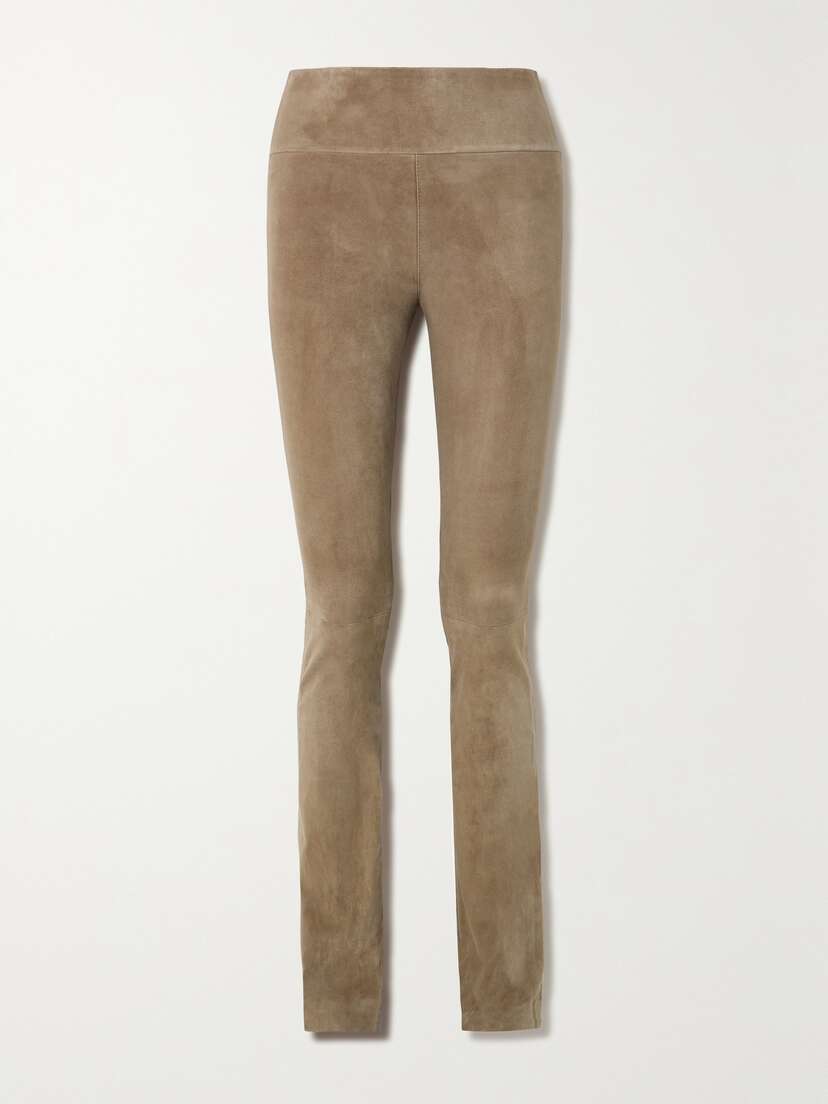 Sprwmn Suede Flared Leggings