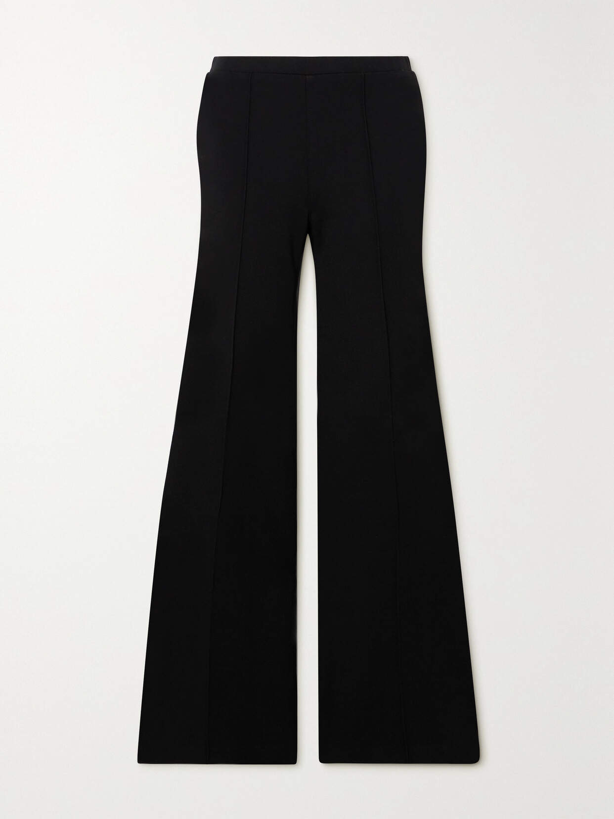 Sprwmn Ultra Flare Stretch-knit Flared Leggings In Black