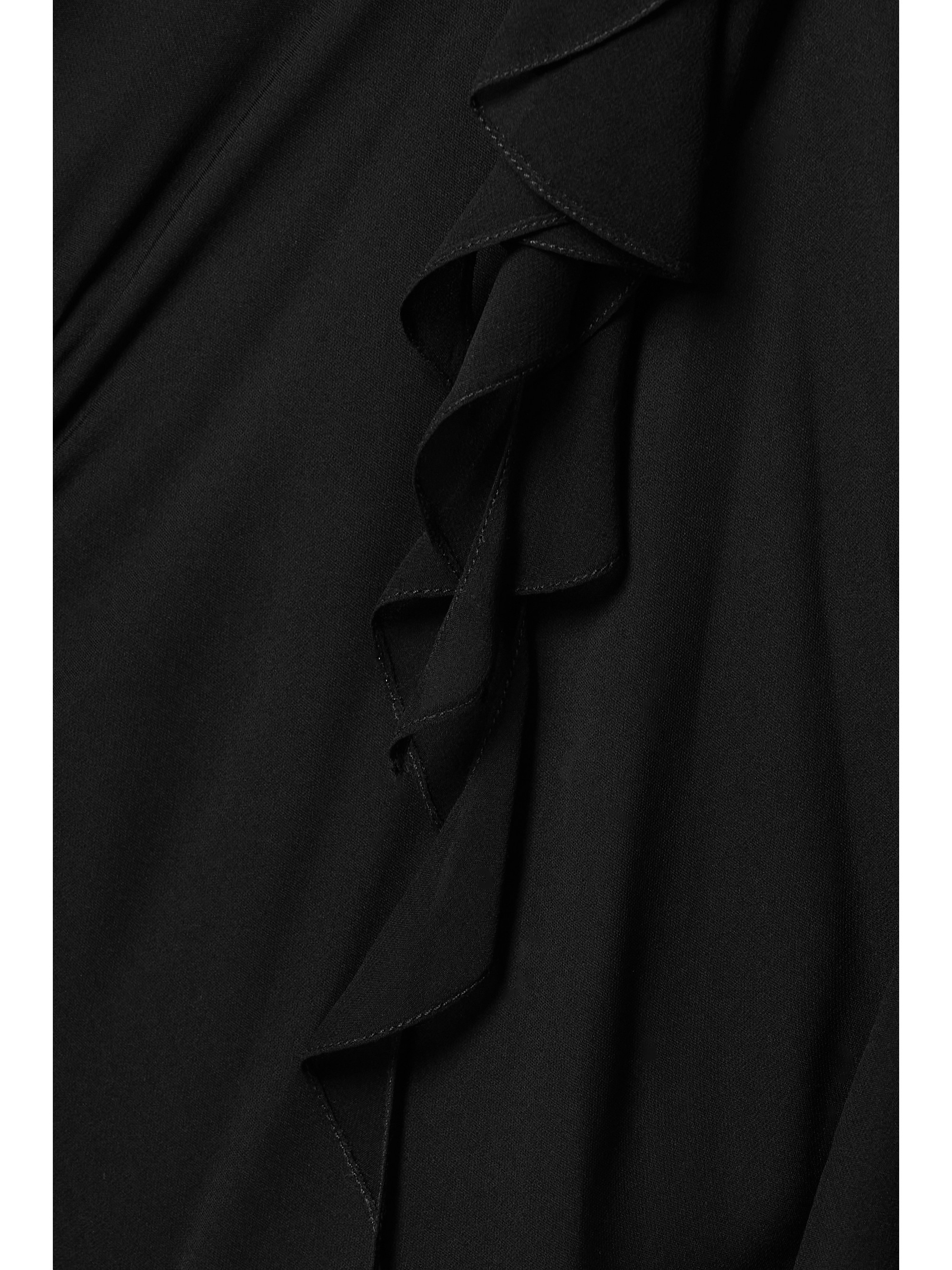 KHAITE Pim ruffled silk-georgette midi dress thumbnail